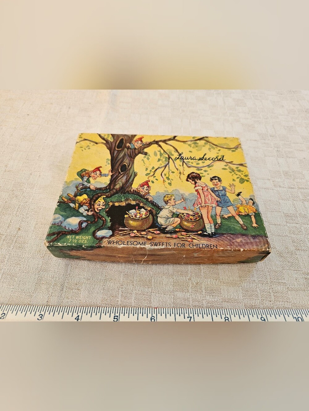 vintage laura secord wholesome sweets for children empty box Rare